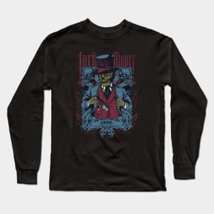 framed gentleman skeleton with razor Long Sleeve T-Shirt